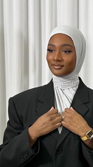 CAGOULE SIGNATURE SILVER - JERSEY BAMBOO 2