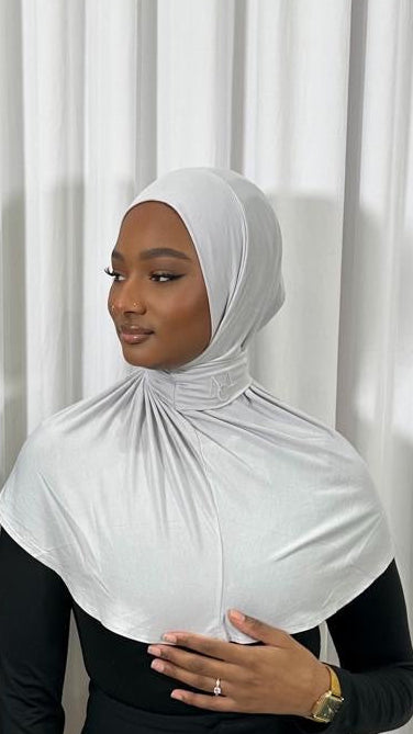 CAGOULE SIGNATURE SILVER - JERSEY BAMBOO 2